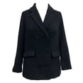 thumbnail image 1 of Abrigo George para Mujer, Abrigo Cruzado, con Botones al Frente Negro Talla CH, 1 of 4