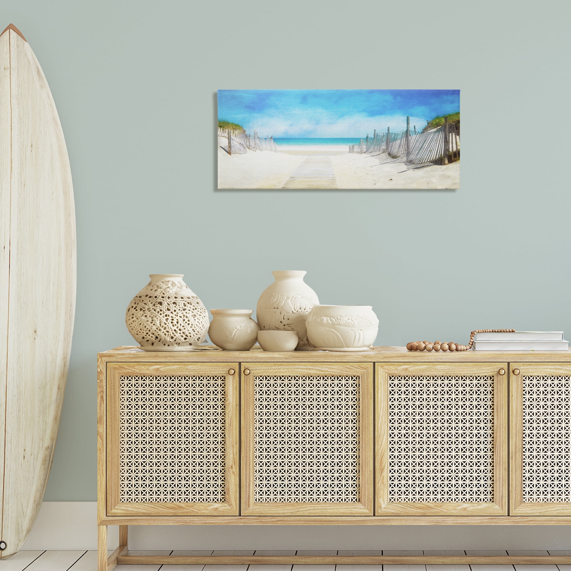 Stupell Industries Dunes Of The Cape Landscape & Nature Painting Wrapped Canvas Art Print Wall Art, 40 x 17