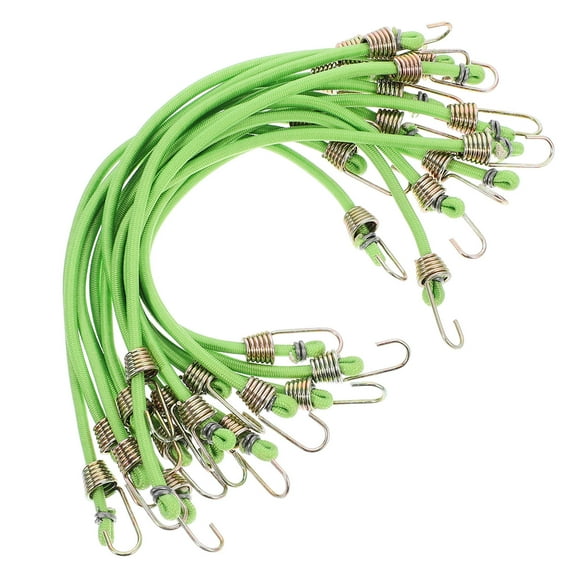 Hemoton 15pcs Elastic Tent Hooks Bungee Cord Clips Cable Organizer Wire Clips with Hooks