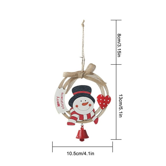 dajkiuy Wooden Christmas Ornaments Hanging Snowman Ornaments for Indoor/Outdoor Holidays, Party Decoration, Tree Ornaments, Events, and Christmas