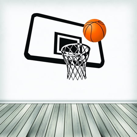 Wall Decal Basketball Hoop Sports Sport Decor Boy Boys Room