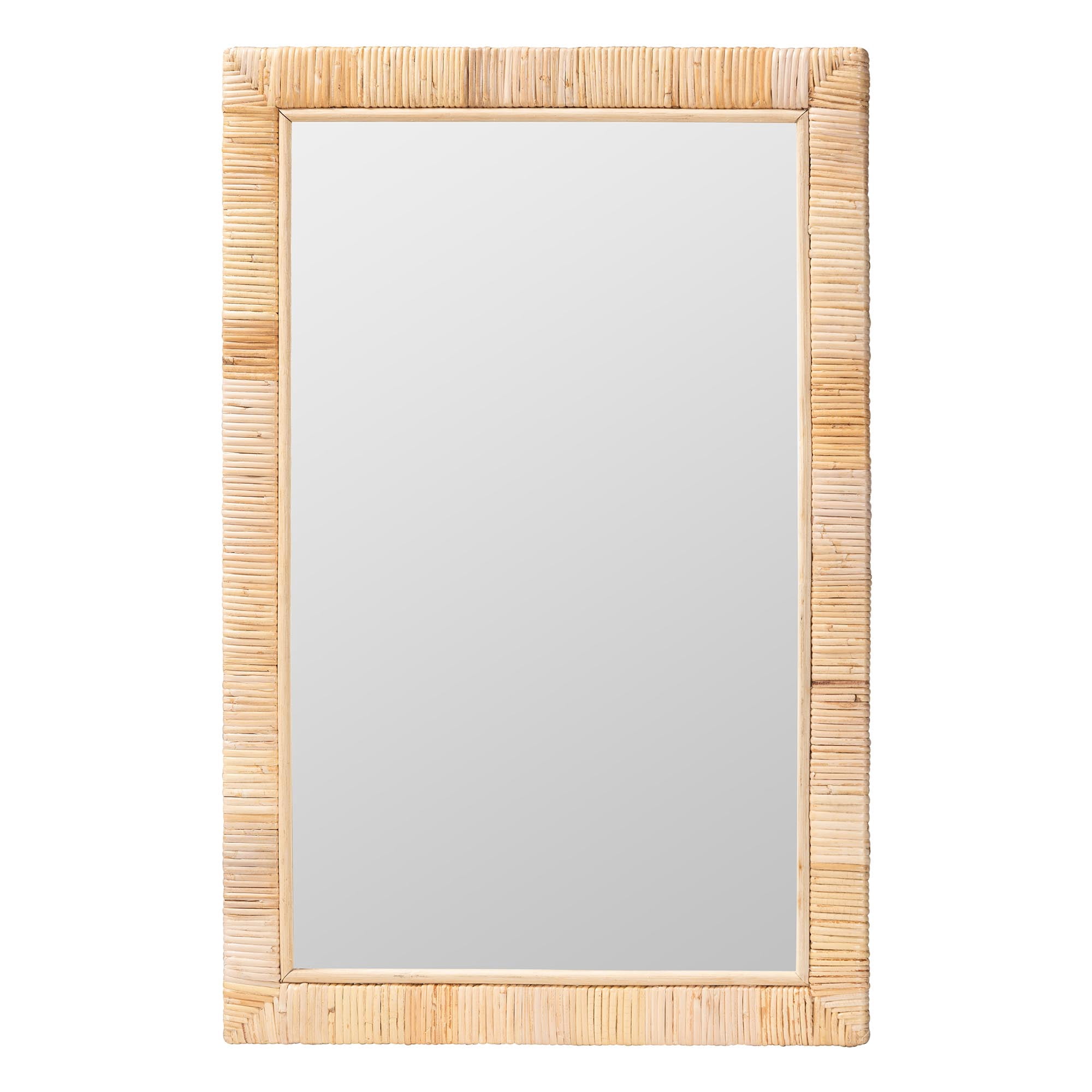bali & pari Lankston Boho Mirror, Rectangle, Natural