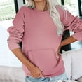 thumbnail image 2 of HKEJIAOI Haut Décontracté pour Chemise Long Sleeve à Col Rond de Women, 2 of 6