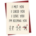 thumbnail image 1 of Tarjeta de aniversario divertida y romántica Cheerin 13 x 20 cm, 1 of 6