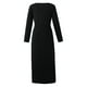 thumbnail image 5 of Vestido Informal Hasta Los Tobillos Con Cuello en V Y Manga Larga de Color Liso Para Mujer Odeerbi  ODB115397, 5 of 6