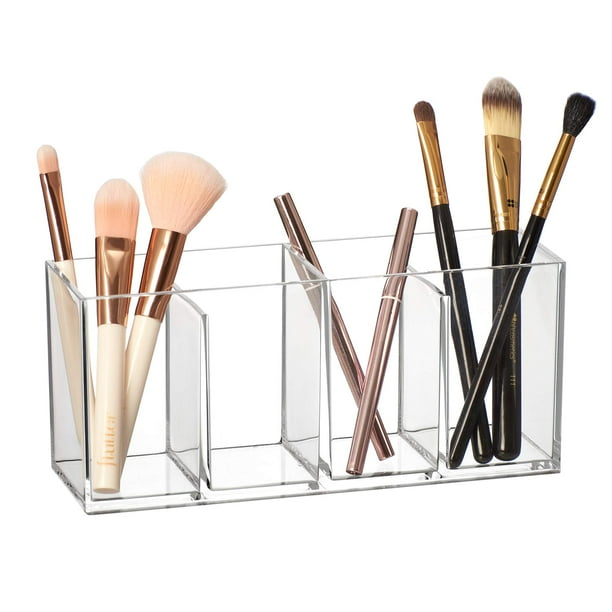 Organizador de maquillaje Amazing Abby Glamour acrílico con 4 compartimentos