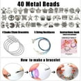thumbnail image 4 of DIY Bracelet Making Kit for Girls,127 Pieces DIY Charm Bracelet Making Kit ,Including Pendant Charms, Bracelets and Necklace String for Bracelets Craft & Necklace Making, Gift Idea for Teen Girls, 4 of 6