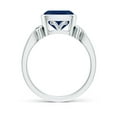 thumbnail image 2 of Angara Natural 2.35 Ct. Blue Sapphire Solitaire Ring in 14K White Gold for Women (Ring Size: 3), 2 of 12
