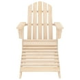 thumbnail image 3 of vidaXL Adirondack Chair Patio Adirondack Chair with Ottoman Solid Wood Fir, 3 of 22