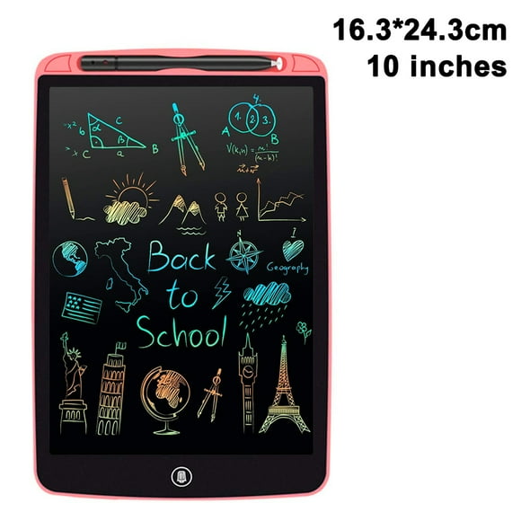 Tablette d'Écriture LCD 10/12 Pouces, Blocs de Dessin Électroniques Portables, Tableau de Griffonnage, Cadeaux pour Enfants, Bureau, Mémo, Tableau Blanc Maison
