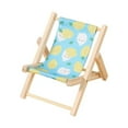 thumbnail image 2 of Mini Wooden Beach Chair Phone Stand Office Desktop Tablet Holder Photography Prop Comfortable Lounger Armrests Design, 2 of 2