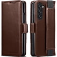 thumbnail image 1 of Funda KeziHome de piel auténtica para Samsung Z Fold 6, color marrón, 1 of 7