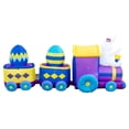 thumbnail image 4 of Holidayana 10 Ft Inflatable 3 Egg Car LED Easter Bunny Train Yard Decor, 4 of 6