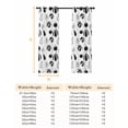 thumbnail image 6 of Fsddascl White Pumpkins Blackout Curtains for Bedroom/Living Room, Thermal Insulated Kitchen Curtains, Thanksgiving Simple Country Vintage Grommet Darkening Window Treatment Drapes 42"x84"x2, 6 of 6