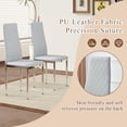 thumbnail image 4 of SESSLIFE Dining Chairs Set of 4, PU Leather Kitchen Chairs with Padded High Back for Kitchen Living Room Restaurant,Gray(Only 4 Chairs), 4 of 8