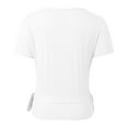 thumbnail image 5 of QHWAUAKFBN Womens T Shirts Graphic Trendy Wear Beach School Parties Slim Fit V Neck Short Sleeve Running Yoga Training Basic Style Tshirts Top, 5 of 5