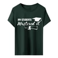 thumbnail image 6 of MEICHEN Graduation Gifts for Her: Senior 2026 Shirts Class Of 2026 T Shirt In My Senior Causal College Graduation Teacher Tee Tops Womens Spring Summer Tops, 6 of 6