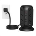 thumbnail image 1 of Protector contra sobretensiones Power Strip TESSAN con 12 enchufes y 5 USB, 1 of 8