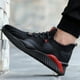 thumbnail image 1 of Zapatos de pies de punta de acero anti smash sneakers anti -apuñala para hombres mujeres (40) rojo negro, 1 of 9