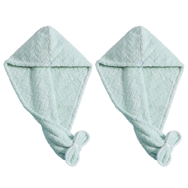 Toallas de microfibra para secar el cabello, gorro para el cabello, toalla de secado rápido