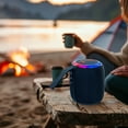 thumbnail image 1 of IROINID Haut-Parleurs Bluetooth Portables TWS, Haut-Parleur Pendentif Bluetooth Enchanteur Compagnon pour Cyclisme Randonnée avec Lumières Colorées Emplacement pour Carte et Fonctionnalité TWS Accessoire Idéal pour Sac à Dos, 1 of 7