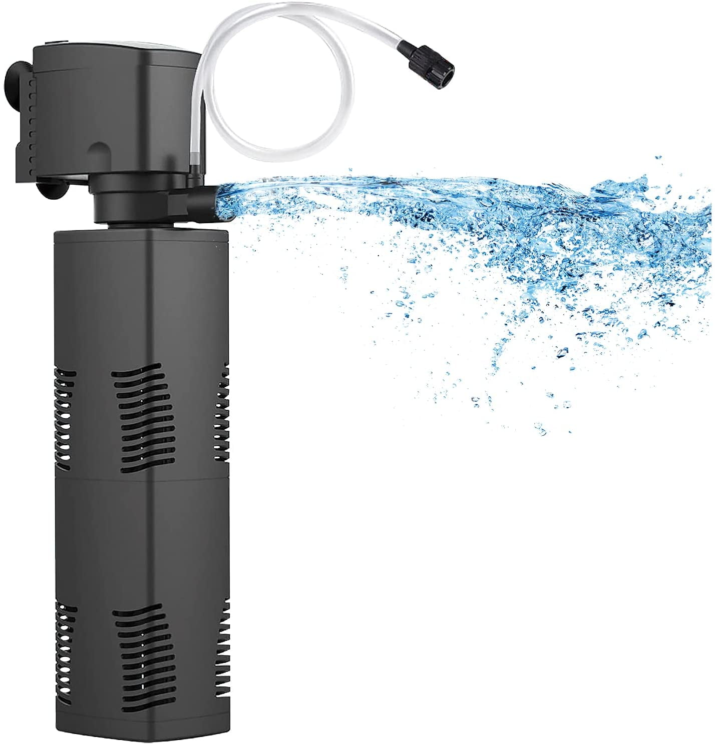 Aquarium Filter for 40150 Gal. Tank Crystal 300GPH Biochemical Filtration Powerful Pump