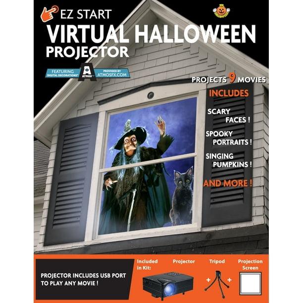 Virtual Indoor Halloween Projector
