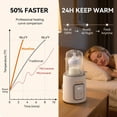 thumbnail image 6 of Baby Essentials Bottle Warmer8-in-1Fast Heating for Breastmilk and Formula,Baby Registry Search,with Accurate Temperature Control and Automatic Shut-Off,with Defrost,Keep Warm,for All Bottles, 6 of 11