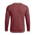 thumbnail image 6 of Cmfcve Men's Crew Neck Raglan Long Sleeve Tops Casual Loose Fit Athletic T-Shirt Fall Workout Running Pullover Shirts, 6 of 7