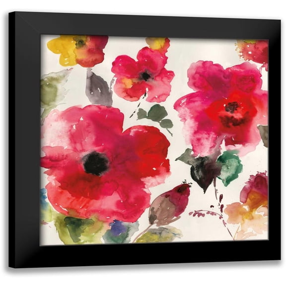 Jensen, Asia 12x12 Black Modern Framed Museum Art Print Titled - Morning Dew - Mini