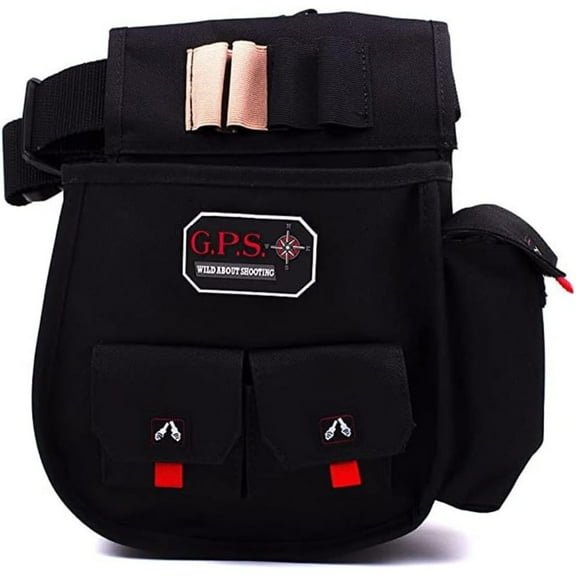 G. Outdoors Products Deluxe Double Shell Pouch - Rugged Shooting Range Bag with Adjustable Web Belt