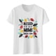 thumbnail image 4 of Camisetas estampadas con cuello redondo para el día de la madre para mujer Camisetas estampadas Camiseta de manga corta Blusa Tops Fridja bn3517, 4 of 7