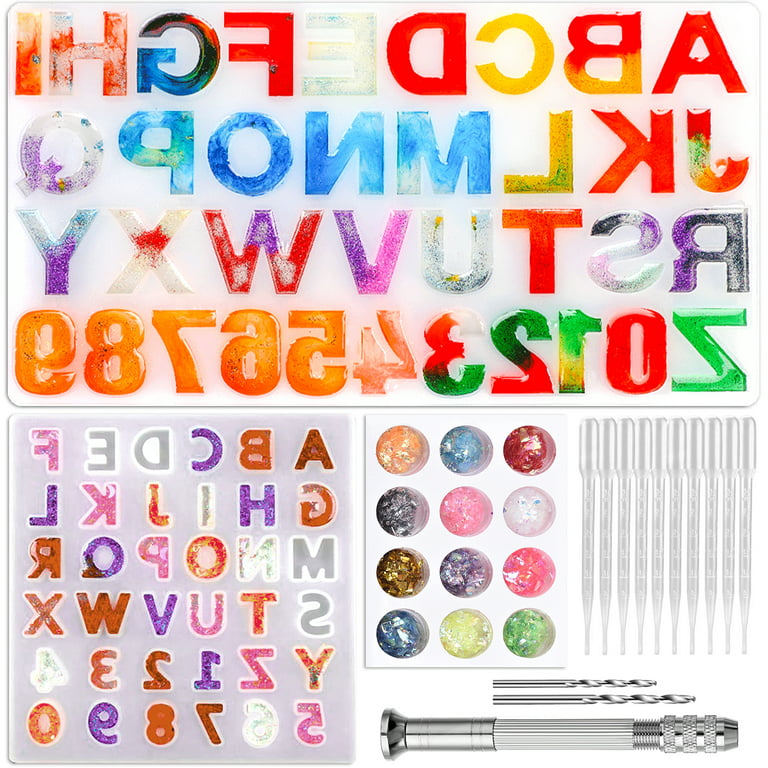 Alphabet & Numbers Mold . Metal Clay Discount Supply