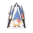 thumbnail image 2 of Picia Autumn Funny Gnomes Printed Canvas Daypack - Stylish and Durable Vintage Compact Backpack - Class, Work, Travel, or Laptop Bookbag,Organized Compartments-Medium, 2 of 6