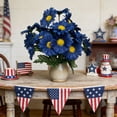 thumbnail image 6 of CuiLiyq Artificial Memorial Flowers, Outdoor Grave Decorations, UV Resistant Fake Silk Flowers Patriotic Cemetery Flowers for 4th of July Independence Day Decor Home, 6 of 7