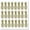 Metallic Gold, variant on Girls Pattern Wall Stickers Pineapple Bedroom Decor Art Vinyl Decals 24pc Black
