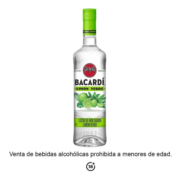 Ron Bacardí limón verde 750 ml