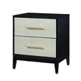 thumbnail image 6 of Sango Shagreen 2-Drawer Black Nightstand - Stylish and Functional, 6 of 8