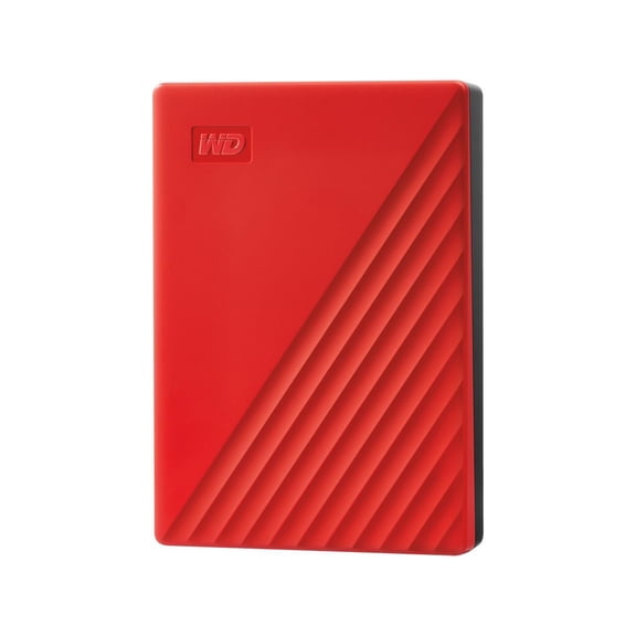 WD 4TB My Passport Portable Storage External Hard Drive USB 3.2 for PC/MAC Red (WDBPKJ0040BRD-WESN)