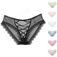 thumbnail image 3 of Yangnuo Sexy Seamless Underwear Cheeky Soft Panties for Women Underwear French Thin Perspective Mesh Lace Underwear Cropping Hip Lifting Low Waist Underwear, 3 of 3