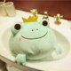 thumbnail image 4 of Muñeco de peluche de rana de peluche suave, bonito muñeco de peluche de rana con corona, verde (42 cm), 4 of 5
