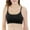 Black, variant on Meichang Sports Bras for Women Wirefree Support T-shirt Bra Seamless Padded Bralettes Stretch Yoga Workout Bras