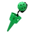 thumbnail image 2 of EeaseMX 2 juegos de pelotas de juguete para lanzar y lanzar, ideales para actividades al aire libre para niños (verde y morado), 2 of 7