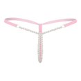 thumbnail image 2 of Womens Sexy Micro Pearls Thong Panty Sexy V-String Night Underwear, 2 of 5