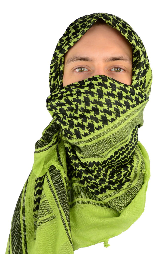 MiaoMa Thicker outdoors 100% Cotton Military Shemagh Tactical Desert Keffiyeh Scarf Wrap 