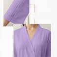 thumbnail image 4 of Kelon Women Robes On Sale Woman Blending Pajamas Unisex Breathable Solid Color Bathrobe Splicing Home Clothes Robe Coat, 4 of 6
