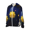 thumbnail image 3 of Goofa Solar System Printed Women's UPF 50+ Sun Protection Hoodie Jacket Lightweight Long Sleeve Sun Shirt for Women with Pocket Hiking Outdoor-XX-Large, 3 of 9