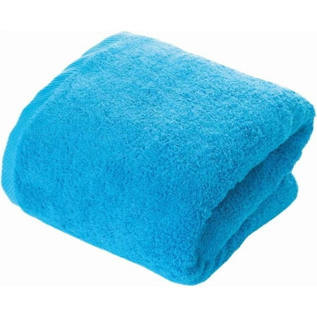 THIRSTY Towels Oversized Luxury 40x80 Bath Sheet - 100% Turkish Cotton, Ultra Soft, Thick & Absorbent Towel for Bathroom, Spa, Beach & Pool, Hotel Quality Comfort | Bodrum Blue
