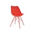 thumbnail image 2 of AveSix Emerson Student - Chaise - de Bureau - Polyuréthane, Polypropylène - Rouge, 2 of 3