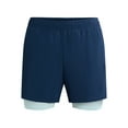 thumbnail image 5 of Athletic Works Men's and Big Men's 2 in 1 Gym Shorts with Liner, 6" & 8" Inseams, Sizes S-3XL, 5 of 5